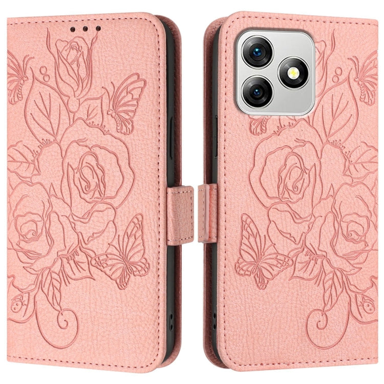 For Ulefone Note 18 Ultra Embossed Rose RFID Anti-theft Leather Phone Case(Pink) - Ulefone Cases by PMC Jewellery | Online Shopping South Africa | PMC Jewellery | Buy Now Pay Later Mobicred