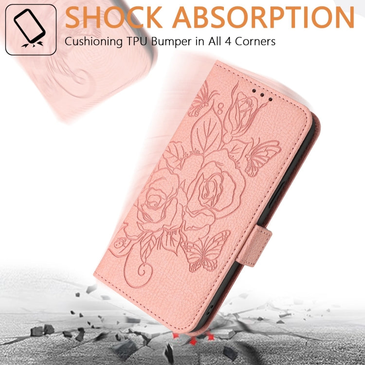 For Ulefone Note 18 Ultra Embossed Rose RFID Anti-theft Leather Phone Case(Pink) - Ulefone Cases by PMC Jewellery | Online Shopping South Africa | PMC Jewellery | Buy Now Pay Later Mobicred