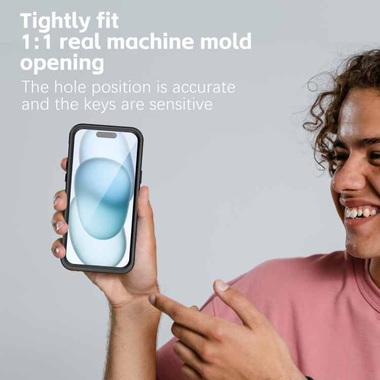 For iPhone 15 Plus RedPepper Shockproof IP68 Waterproof PC + TPU Protective Case(Black) - free shipping - PMC Jewellery - Order now!