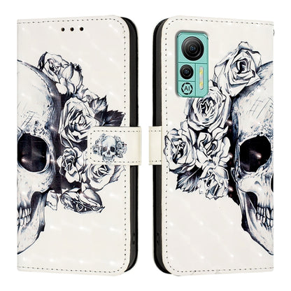 For Ulefone Note 14 3D Painting Horizontal Flip Leather Phone Case(Skull) - Ulefone Cases by PMC Jewellery | Online Shopping South Africa | PMC Jewellery | Buy Now Pay Later Mobicred