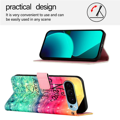 For Google Pixel 9 3D Painting Horizontal Flip Leather Phone Case(Chasing Dreams) - Google Cases by PMC Jewellery | Online Shopping South Africa | PMC Jewellery | Buy Now Pay Later Mobicred