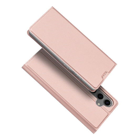 For Samsung Galaxy S24 FE 5G DUX DUCIS Skin Pro Series Flip Leather Phone Case(Pink) - Galaxy S24 FE 5G Cases by DUX DUCIS | Online Shopping South Africa | PMC Jewellery | Buy Now Pay Later Mobicred