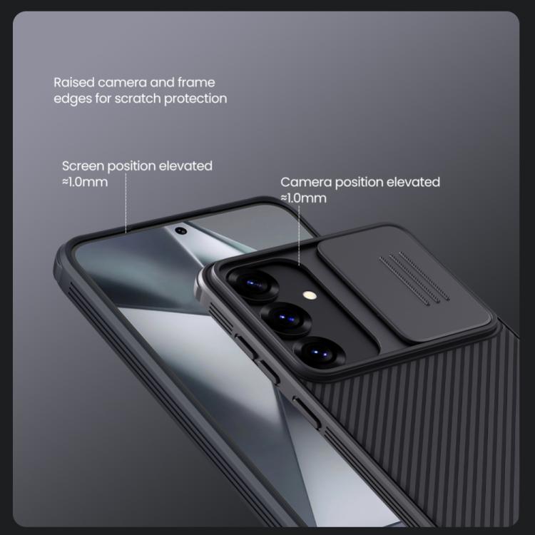 For Samsung Galaxy S25 5G NILLKIN Black Mirror Pro Series Camshield PC Phone Case(Black) - Galaxy S25 5G Cases by NILLKIN | Online Shopping South Africa | PMc TechLife | Buy Now Pay Later Mobicred
