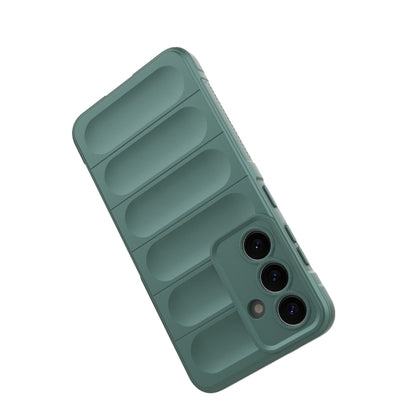 For Samsung Galaxy S25 5G Magic Shield TPU + Flannel Phone Case(Grey) - Galaxy S25 5G Cases by PMC Jewellery | Online Shopping South Africa | PMC Jewellery | Buy Now Pay Later Mobicred