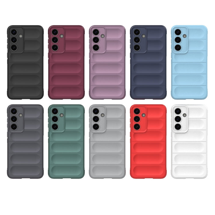 For Samsung Galaxy S25+ 5G Magic Shield TPU + Flannel Phone Case(Grey) - Galaxy S25+ 5G Cases by PMC Jewellery | Online Shopping South Africa | PMC Jewellery | Buy Now Pay Later Mobicred