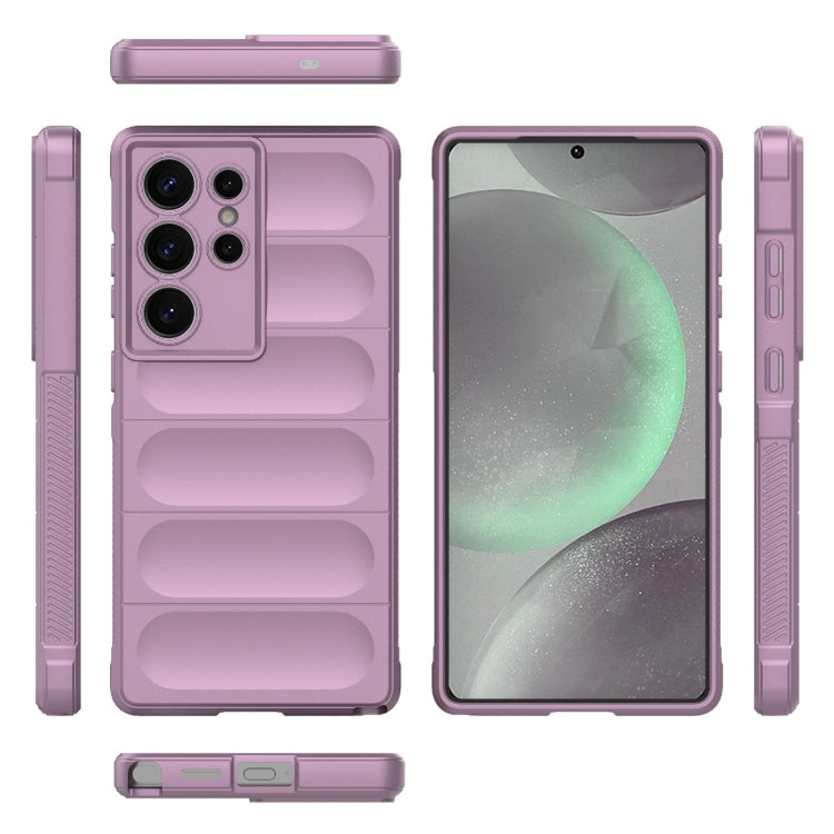 For Samsung Galaxy S25 Ultra 5G Magic Shield TPU + Flannel Phone Case(Purple) - Galaxy S25 Ultra 5G Cases by PMC Jewellery | Online Shopping South Africa | PMC Jewellery | Buy Now Pay Later Mobicred