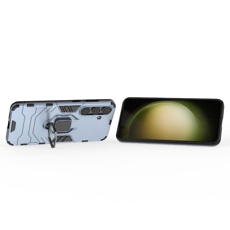 For Samsung Galaxy S25+ 5G PC + TPU Shockproof Protective Phone Case with Magnetic Ring Holder(Navy Blue) - Galaxy S25+ 5G Cases by PMC TechLife | Online Shopping South Africa | PMC TechLife | Buy Now Pay Later Mobicred