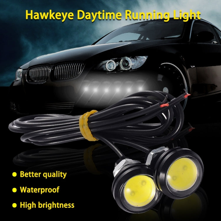 10pcs 23mm 1.5W DC12V Motorcycle Eagle Eye Light Double Lens Strobe Light(White Light) - Eagle Eye Lights by PMC TechLife | Online Shopping South Africa | PMC TechLife | Buy Now Pay Later Mobicred