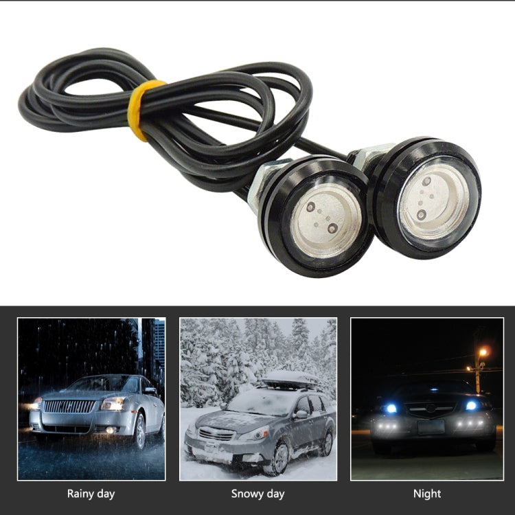 10pcs 23mm 1.5W DC12V Motorcycle Eagle Eye Light Double Lens Strobe Light(Red Light) - Eagle Eye Lights by PMC TechLife | Online Shopping South Africa | PMC TechLife | Buy Now Pay Later Mobicred