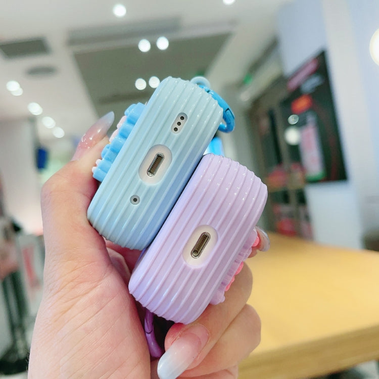 For AirPods Pro Fresh 3D Text Skin Feel Earbuds Box PC Case(Pink) - For AirPods Pro by PMC Jewellery | Online Shopping South Africa | PMC Jewellery | Buy Now Pay Later Mobicred