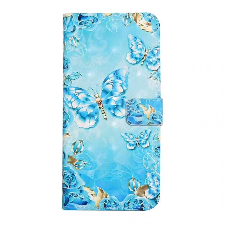 For Samsung Galaxy S25+ 5G Oil Embossed 3D Drawing Leather Phone Case(Blue Butterflies) - Galaxy S25+ 5G Cases by PMC Jewellery | Online Shopping South Africa | PMC Jewellery | Buy Now Pay Later Mobicred