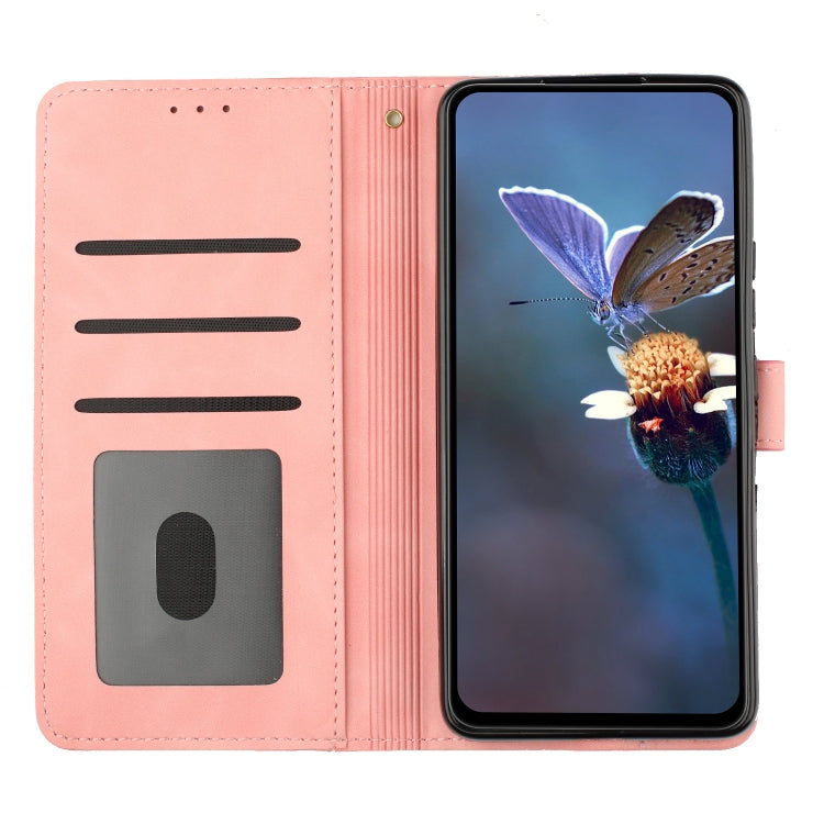 For Samsung Galaxy S25+ 5G Flower Embossing Pattern Leather Phone Case(Pink) - Galaxy S25+ 5G Cases by PMC Jewellery | Online Shopping South Africa | PMC Jewellery | Buy Now Pay Later Mobicred