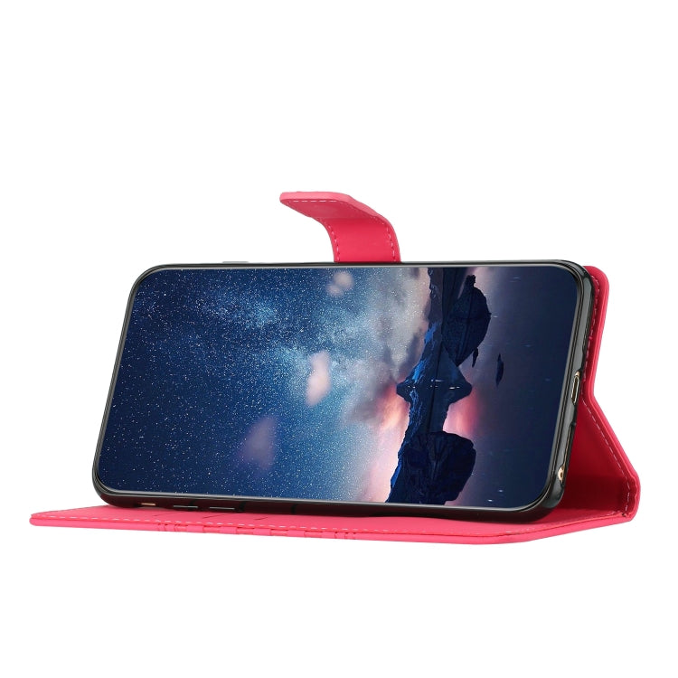 For Samsung Galaxy S25+ 5G Diamond Embossed Skin Feel Leather Phone Case(Red) - free shipping - PMC Jewellery - Order now!