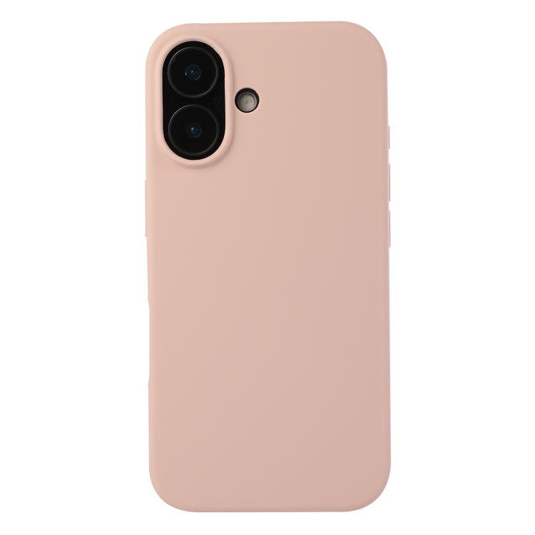 For iPhone 16 Plus Liquid Silicone Phone Case(Sand Pink) - iPhone 16 Plus Cases by PMC Jewellery | Online Shopping South Africa | PMC Jewellery | Buy Now Pay Later Mobicred