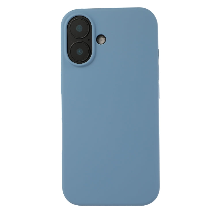 For iPhone 16 Plus Liquid Silicone Phone Case(Azure Blue) - iPhone 16 Plus Cases by PMC Jewellery | Online Shopping South Africa | PMC Jewellery | Buy Now Pay Later Mobicred