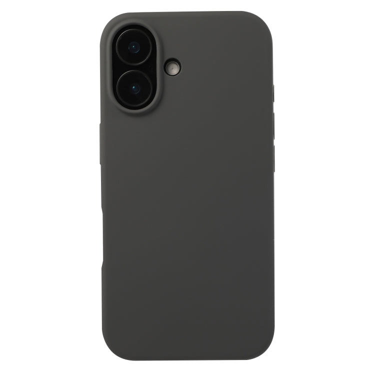 For iPhone 16 Plus Liquid Silicone Phone Case(Charcoal Black) - iPhone 16 Plus Cases by PMC Jewellery | Online Shopping South Africa | PMC Jewellery | Buy Now Pay Later Mobicred