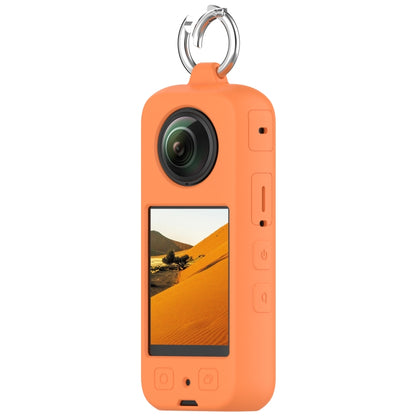 For Insta360 X3 Portable Silicone Protective Case(Orange) - Case & Bags by PMC Jewellery | Online Shopping South Africa | PMC Jewellery | Buy Now Pay Later Mobicred