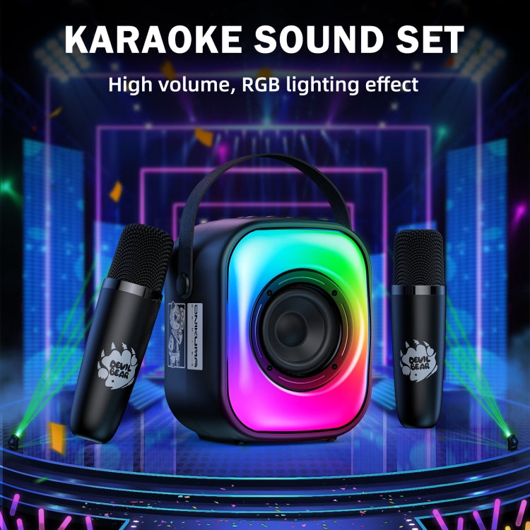 ONIKUMA L7 5W Karaoke Bluetooth Speaker with 2 Microphones(Black) - Desktop Speaker by ONIKUMA | Online Shopping South Africa | PMC Jewellery | Buy Now Pay Later Mobicred