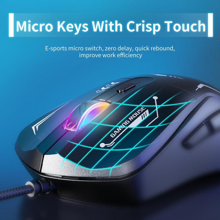 ONIKUMA CW917 RGB 3600DPI Wired Mouse(Black) - Wired Mice by ONIKUMA | Online Shopping South Africa | PMC TechLife | Buy Now Pay Later Mobicred