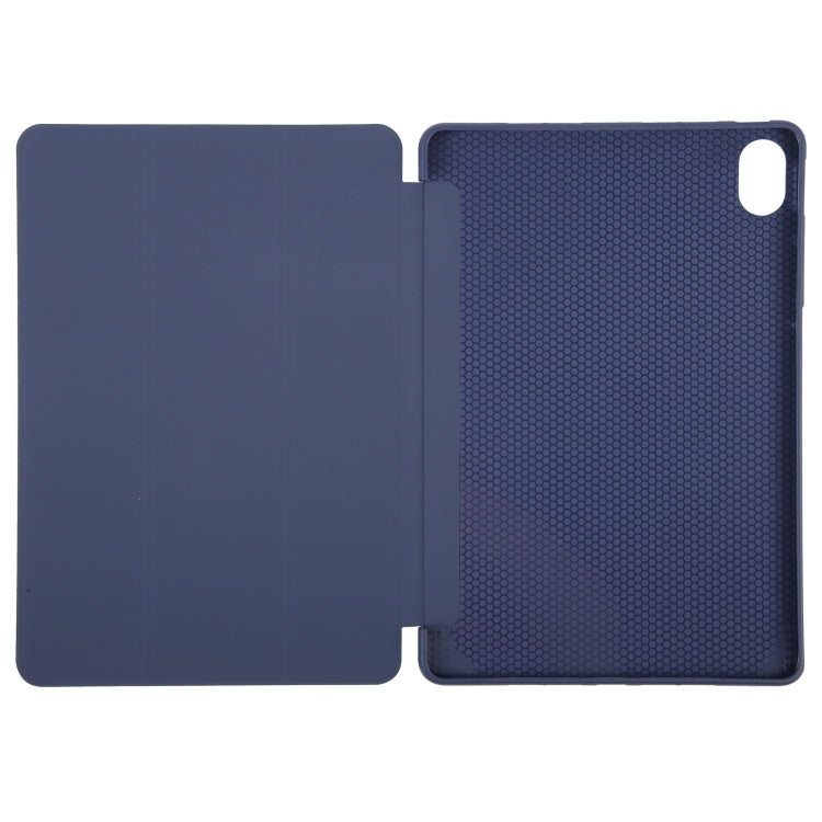 For Huawei MatePad 11.5 S GEBEI 3-folding Holder Shockproof Flip Leather Tablet Case(Dark Blue) - free shipping - PMc TechLife - Order now!