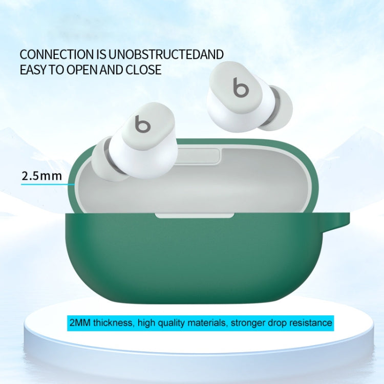 For Beats Solo Buds Wireless Earphones Silicone Protective Case with Hole(Black) - Other Case by PMC Jewellery | Online Shopping South Africa | PMC Jewellery | Buy Now Pay Later Mobicred