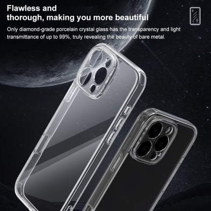 For iPhone 16 Plus Four Corner Airbag Transparent Glass Phone Case - iPhone 16 Plus Cases by PMC Jewellery | Online Shopping South Africa | PMC Jewellery | Buy Now Pay Later Mobicred