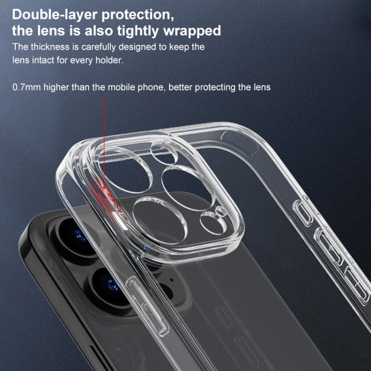 For iPhone 16 Pro Max Four Corner Airbag Transparent Glass Phone Case - iPhone 16 Pro Max Cases by PMC TechLife | Online Shopping South Africa | PMC TechLife | Buy Now Pay Later Mobicred
