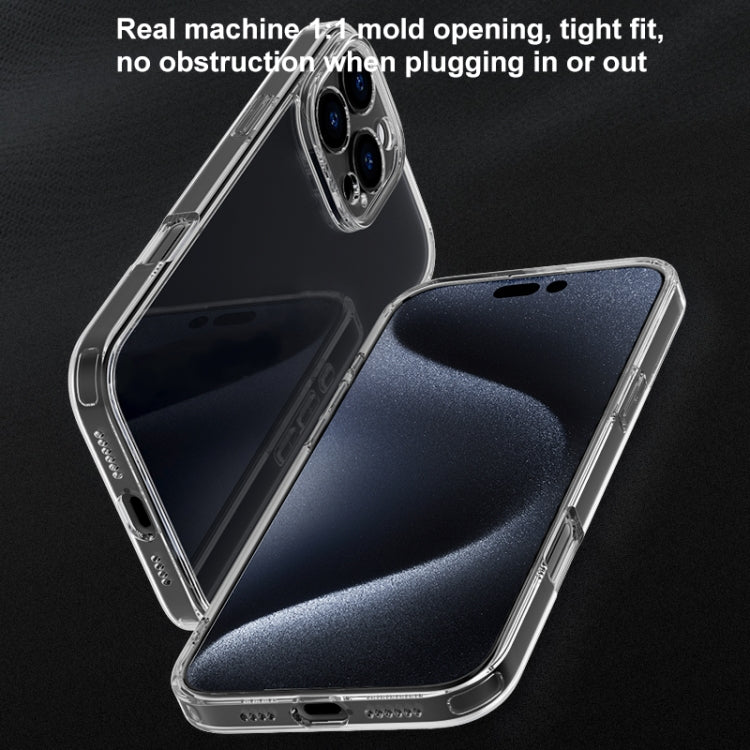 For iPhone 16 Plus Four Corner Airbag Transparent Glass Phone Case - iPhone 16 Plus Cases by PMC Jewellery | Online Shopping South Africa | PMC Jewellery | Buy Now Pay Later Mobicred