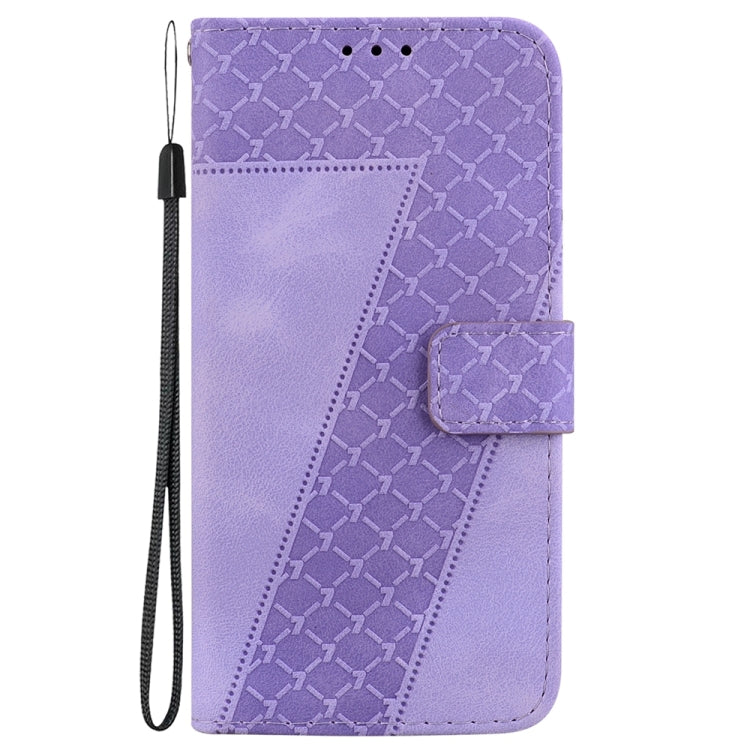 For Samsung Galaxy S25+ 5G Seven-shaped Embossed Leather Phone Case(Purple) - free shipping - PMC Jewellery - Order now!