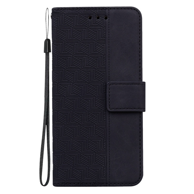 For Samsung Galaxy S25 Ultra 5G Geometric Embossed Leather Phone Case(Black) - Galaxy S25 Ultra 5G Cases by PMC Jewellery | Online Shopping South Africa | PMC Jewellery | Buy Now Pay Later Mobicred