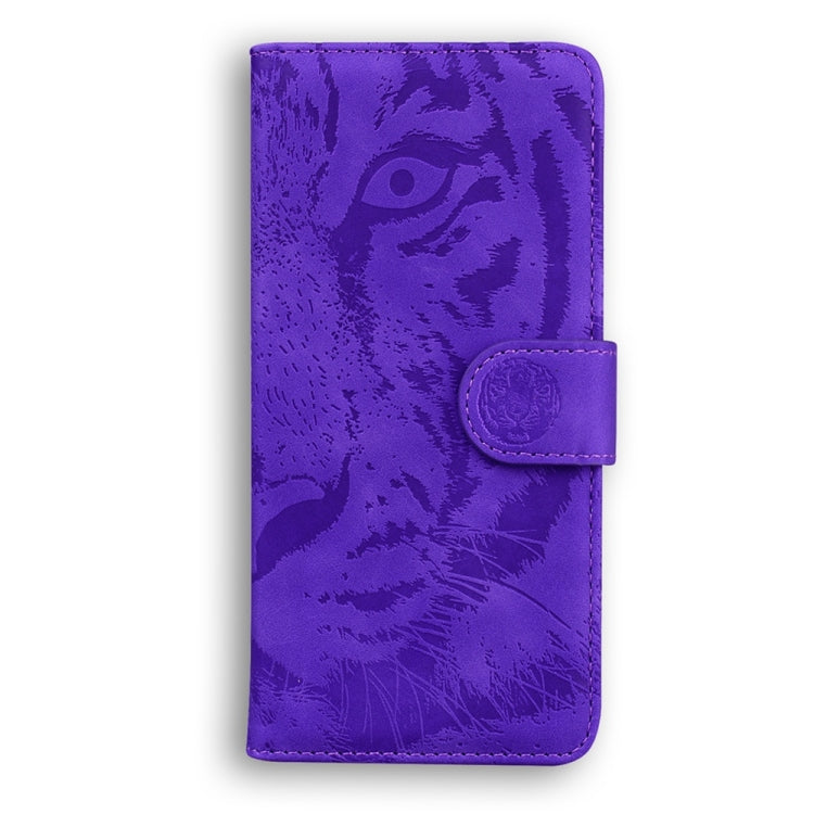 For Samsung Galaxy S25+ 5G Tiger Embossing Pattern Flip Leather Phone Case(Purple) - Galaxy S25+ 5G Cases by PMC Jewellery | Online Shopping South Africa | PMC Jewellery | Buy Now Pay Later Mobicred