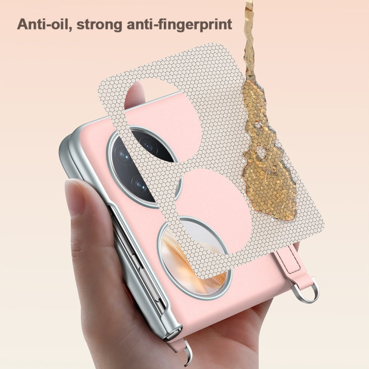 For Huawei nova Flip SULADA Skin Feel Liquid Leather Phone Case with Strap(White) - free shipping - PMC TechLife - Order now!