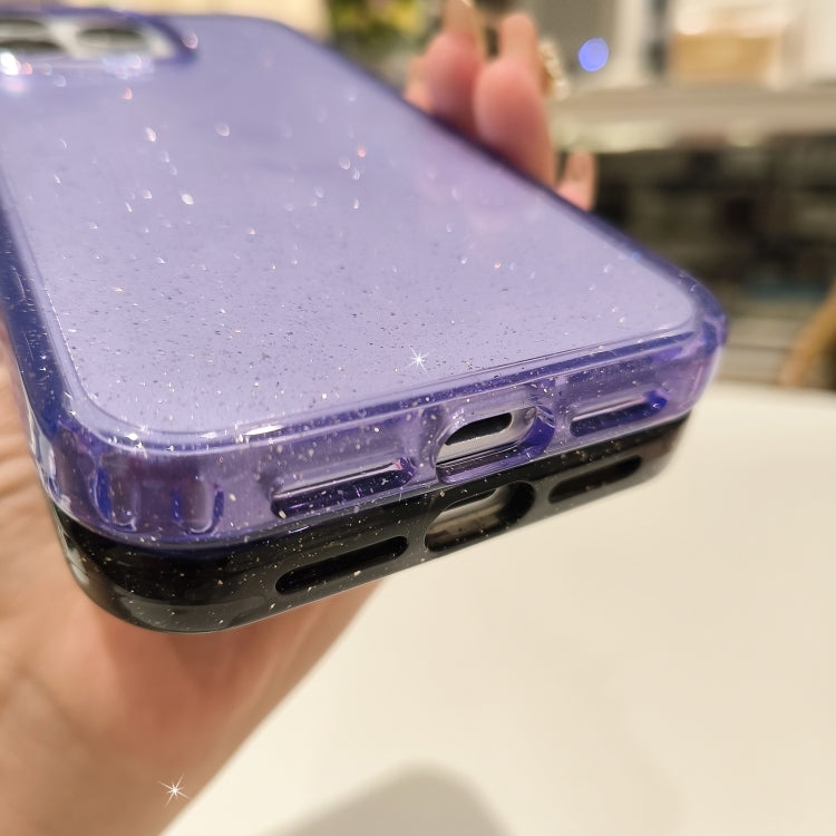 For iPhone 16 Plus Glitter Powder TPU Hybrid PC Phone Case(Purple) - free shipping - PMC TechLife - Order now!