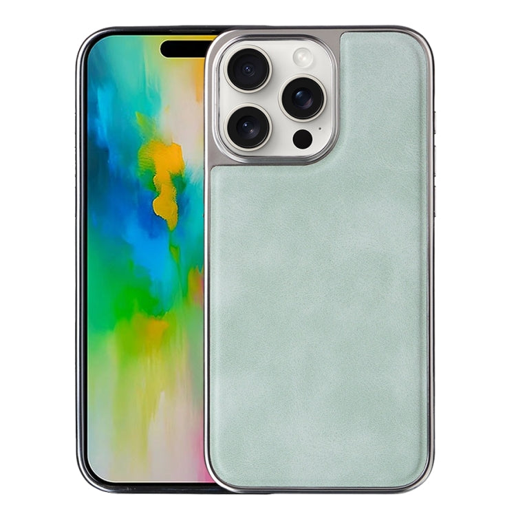 For iPhone 16 Pro Electroplated Side PU Hybrid TPU MagSafe Phone Case(Green) - iPhone 16 Pro Cases by PMC TechLife | Online Shopping South Africa | PMC TechLife | Buy Now Pay Later Mobicred