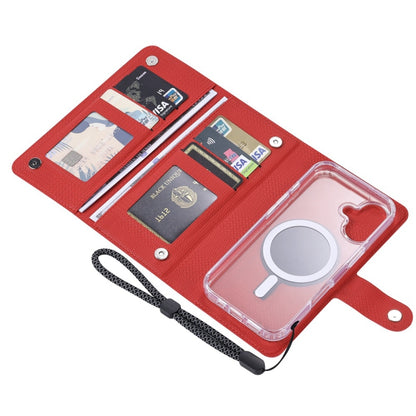 For iPhone 16 Plus ViLi GHA-C Series RFID MagSafe Magnetic Flip Leather Phone Case(Red) - iPhone 16 Plus Cases by ViLi | Online Shopping South Africa | PMC Jewellery | Buy Now Pay Later Mobicred