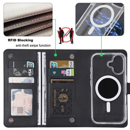 For iPhone 13 Pro Max ViLi GHA-C Series RFID MagSafe Magnetic Flip Leather Phone Case(Black) - iPhone 13 Pro Max Cases by ViLi | Online Shopping South Africa | PMC Jewellery | Buy Now Pay Later Mobicred