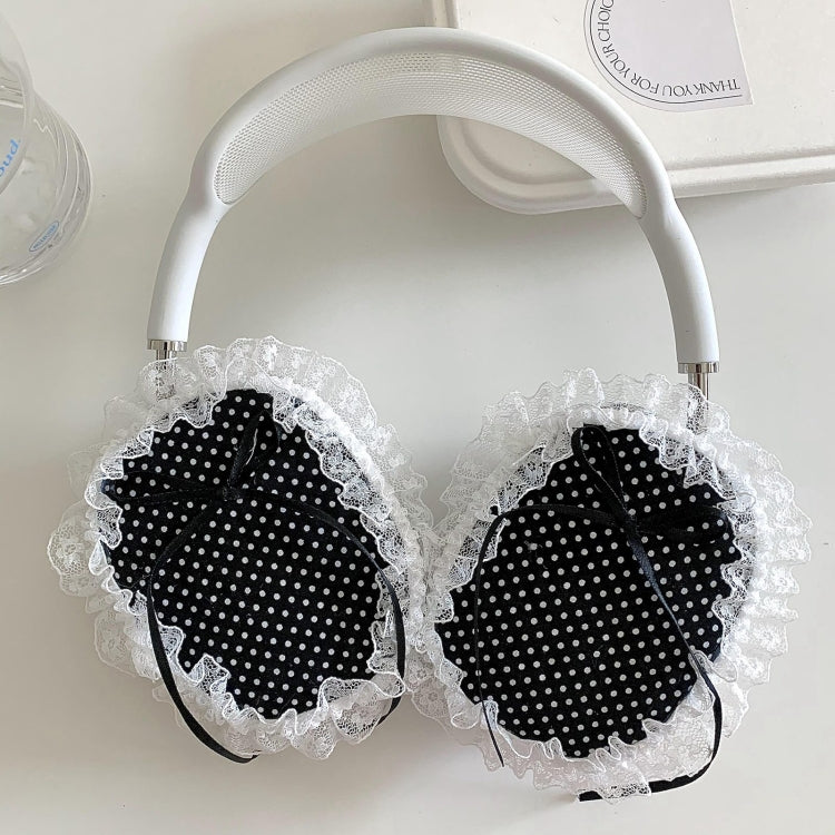 For Apple AirPods Max Headphones Lace Protective Case(Black) - free shipping - PMC Jewellery - Order now!