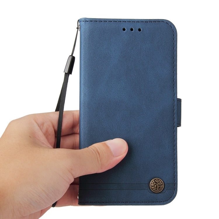 For Redmi K70 Ultra Skin Feel Life Tree Metal Button Leather Phone Case(Blue) - Xiaomi Cases by PMC Jewellery | Online Shopping South Africa | PMC Jewellery | Buy Now Pay Later Mobicred