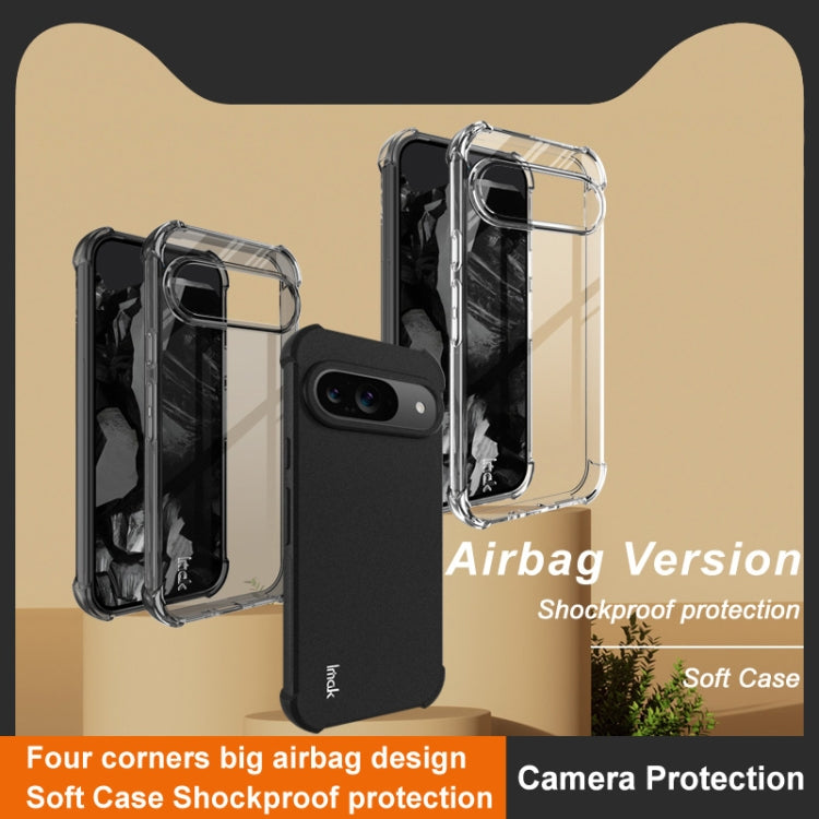 For Google Pixel 9 / Pixel 9 Pro imak Shockproof Airbag TPU Phone Case(Matte Black) - Google Cases by imak | Online Shopping South Africa | PMC TechLife | Buy Now Pay Later Mobicred