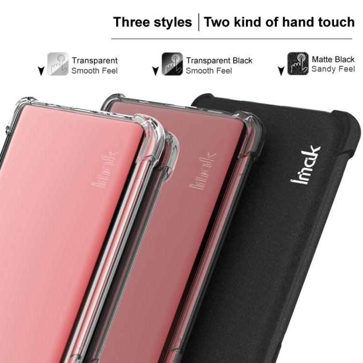 For Google Pixel 9 / Pixel 9 Pro imak Shockproof Airbag TPU Phone Case(Transparent Black) - Google Cases by imak | Online Shopping South Africa | PMC TechLife | Buy Now Pay Later Mobicred