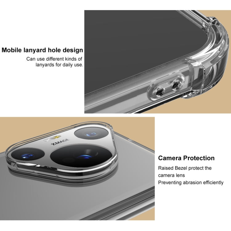 For Google Pixel 9 / Pixel 9 Pro imak Shockproof Airbag TPU Phone Case(Transparent) - Google Cases by imak | Online Shopping South Africa | PMC TechLife | Buy Now Pay Later Mobicred