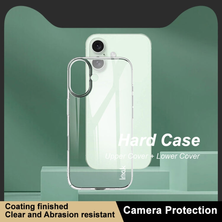 For iPhone 16 IMAK Wing II Wear-resisting Crystal Phone Case - iPhone 16 Cases by imak | Online Shopping South Africa | PMC TechLife | Buy Now Pay Later Mobicred