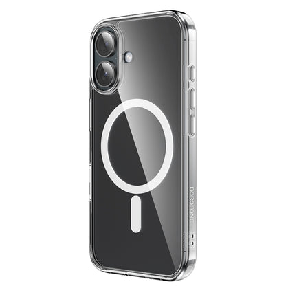 For iPhone 16 Plus BOROFONE BI5 Ice Shield Series MagSafe Magnetic Phone Case(Transparent) - iPhone 16 Plus Cases by Borofone | Online Shopping South Africa | PMC Jewellery | Buy Now Pay Later Mobicred