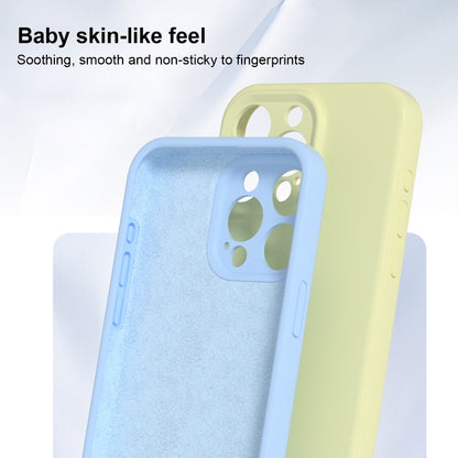 For iPhone 16 Pro Max Precise Hole Liquid Silicone Jelly Color Full Coverage Phone Case(White) - iPhone 16 Pro Max Cases by PMC Jewellery | Online Shopping South Africa | PMC Jewellery | Buy Now Pay Later Mobicred