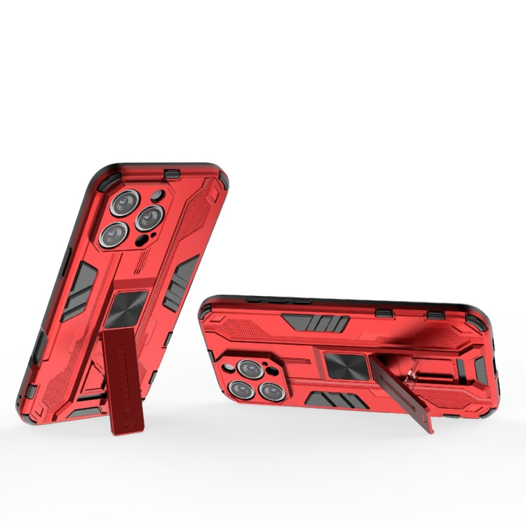 For iPhone 16 Pro Max Supersonic PC + TPU Holder Phone Case(Red) - iPhone 16 Pro Max Cases by PMC Jewellery | Online Shopping South Africa | PMC Jewellery | Buy Now Pay Later Mobicred