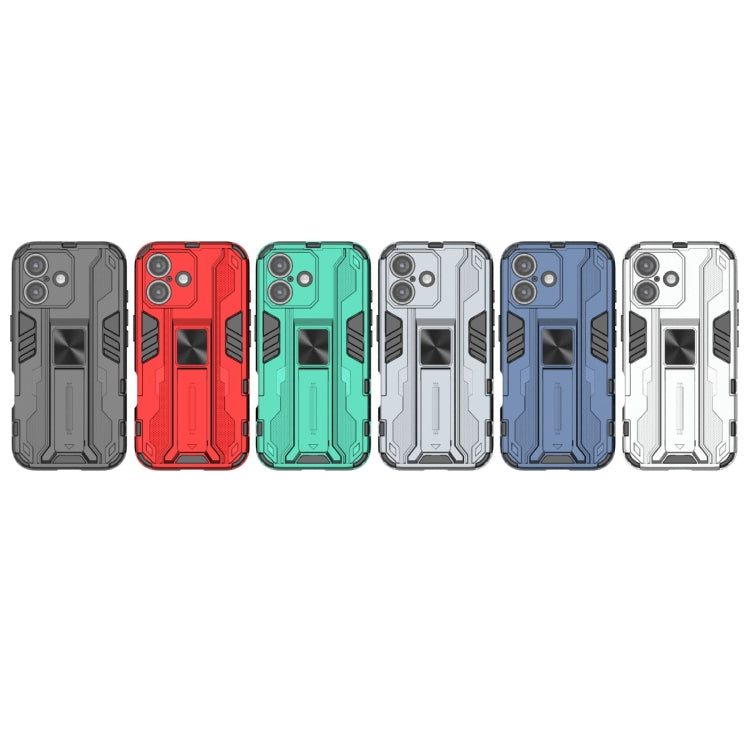 For iPhone 16 Supersonic PC + TPU Holder Phone Case(Green) - iPhone 16 Cases by PMC TechLife | Online Shopping South Africa | PMC TechLife | Buy Now Pay Later Mobicred
