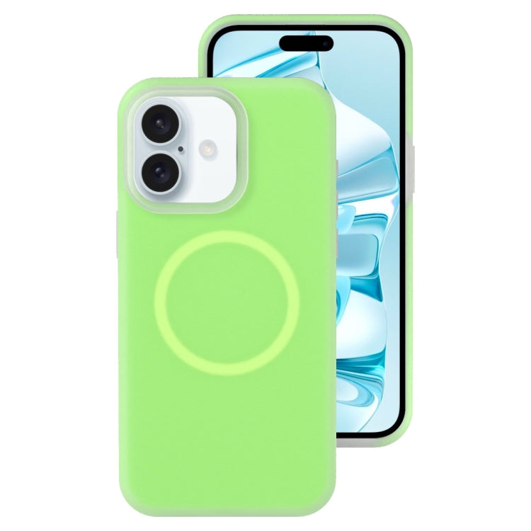 For iPhone 16 Plus Jelly Liquid Silicone MagSafe Magnetic Phone Case(Green) - iPhone 16 Plus Cases by PMC TechLife | Online Shopping South Africa | PMC TechLife | Buy Now Pay Later Mobicred