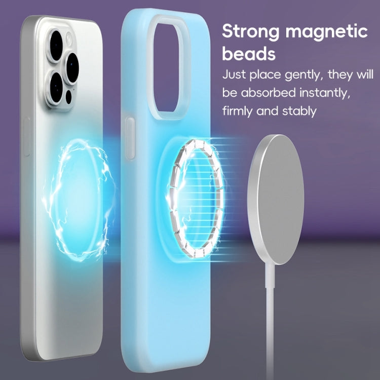 For iPhone 16 Jelly Liquid Silicone MagSafe Magnetic Phone Case(White) - iPhone 16 Cases by PMC TechLife | Online Shopping South Africa | PMC TechLife | Buy Now Pay Later Mobicred