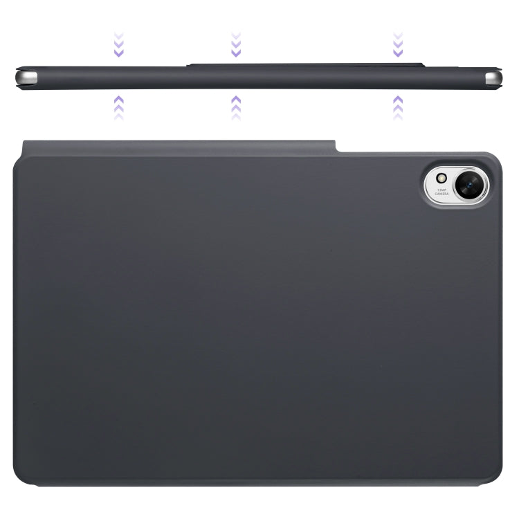 For Huawei MatePad Air 11.5 2023 Fixed Buckle Magnetic Deformation Leather Tablet Case(Black) - Huawei by PMC TechLife | Online Shopping South Africa | PMC TechLife | Buy Now Pay Later Mobicred