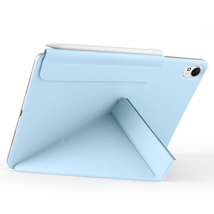 For Huawei MatePad Air 12 2024 Fixed Buckle Magnetic Deformation Leather Tablet Case(Ice Blue) - Huawei by PMC TechLife | Online Shopping South Africa | PMC TechLife | Buy Now Pay Later Mobicred